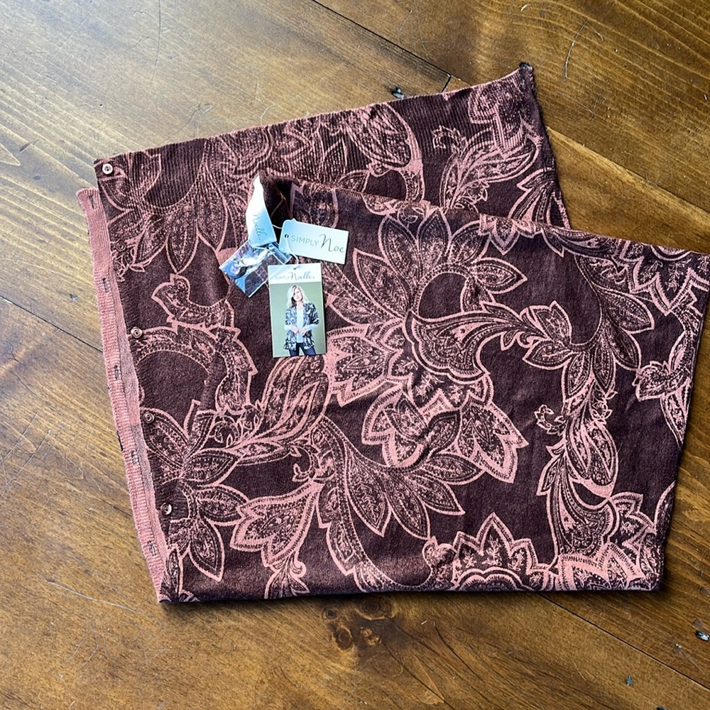 Simply Noelle Bordeaux Cardi Wrap - Brown